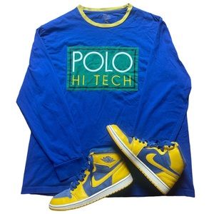 CUSTOM FIT Polo Ralph Lauren Polo Hi Tech Long-Sleeve and 2013 Jordan 1 Laney